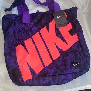 Nike Purple and Red Graphic Tote
